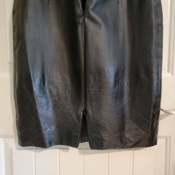 Muubaa Heiden Black Ombre Patent Leather Dress - Picture 7 of 14